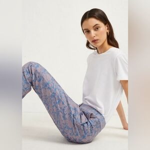 💐 French Laundry Ellette Jacquard Tailored Trousers Size 6 NWT